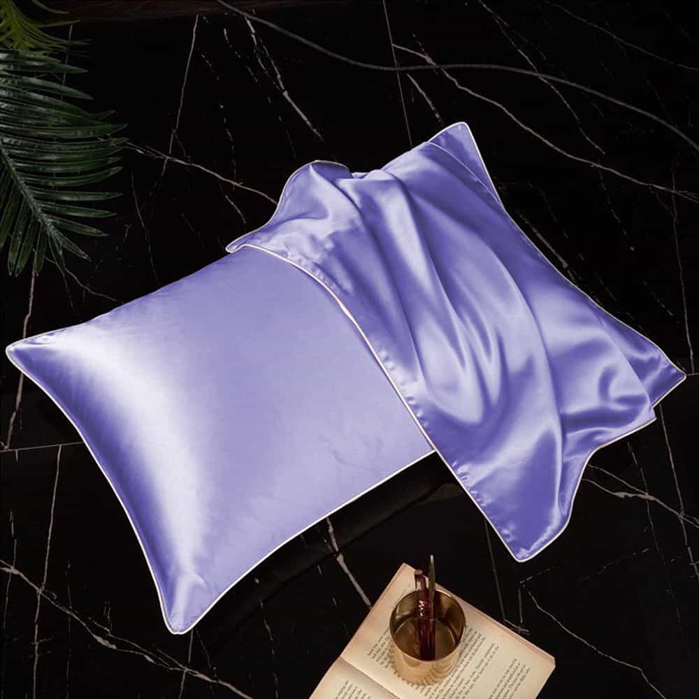 Pack of 2 Shamoz Silk Pillow Case -Light Purple