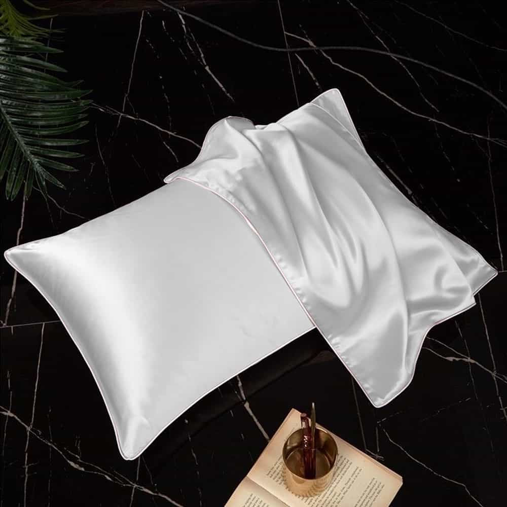 Pack of 2 Shamoz Silk Pillow Case - White