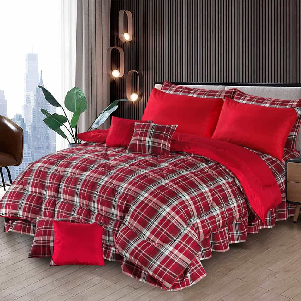 Royal Twist 10 Pieces Comforter Set - AH016