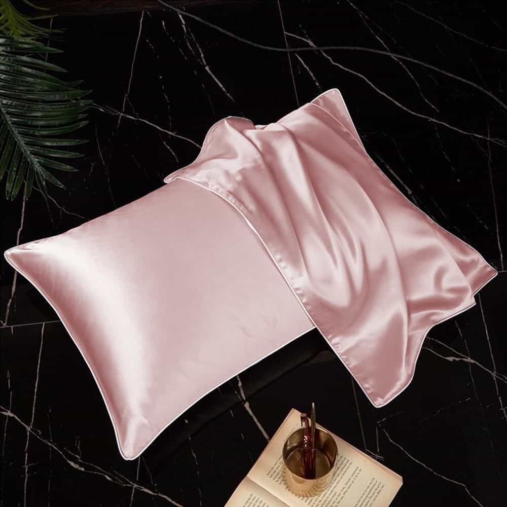 Pack of 2 Shamoz Silk Pillow Case - Rose Pink