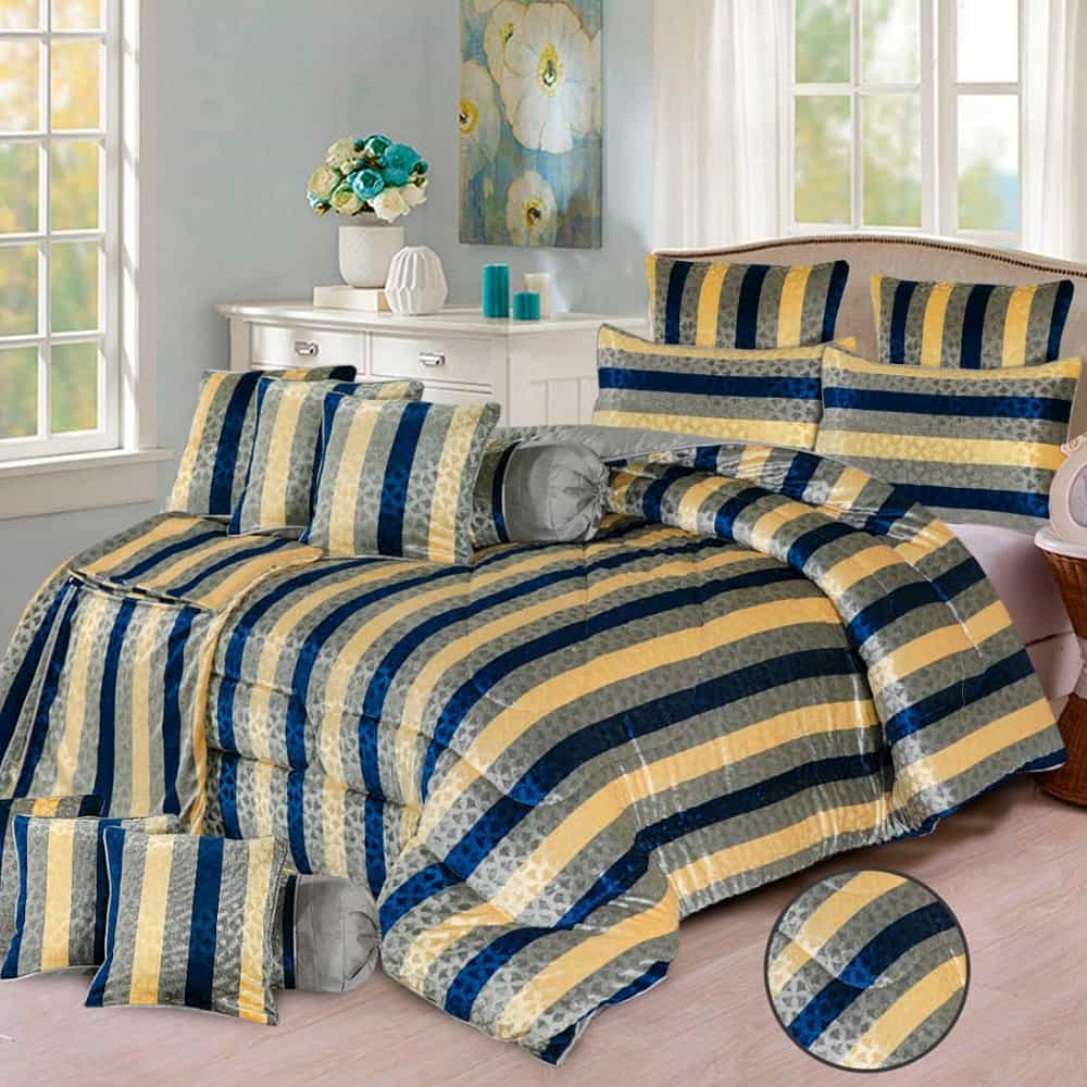 Royal Twist 14 Pieces Comforter Set - AH025
