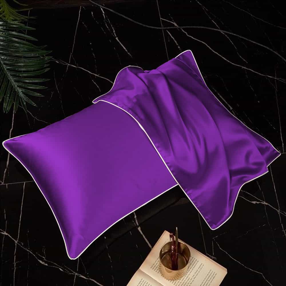 Pack of 2 Shamoz Silk Pillow Case - Purple