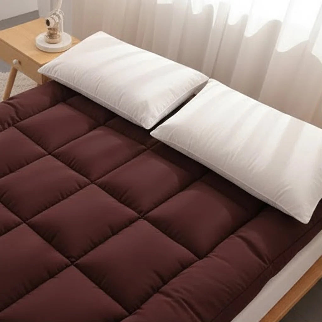 Luxury Mattress Topper - Brown