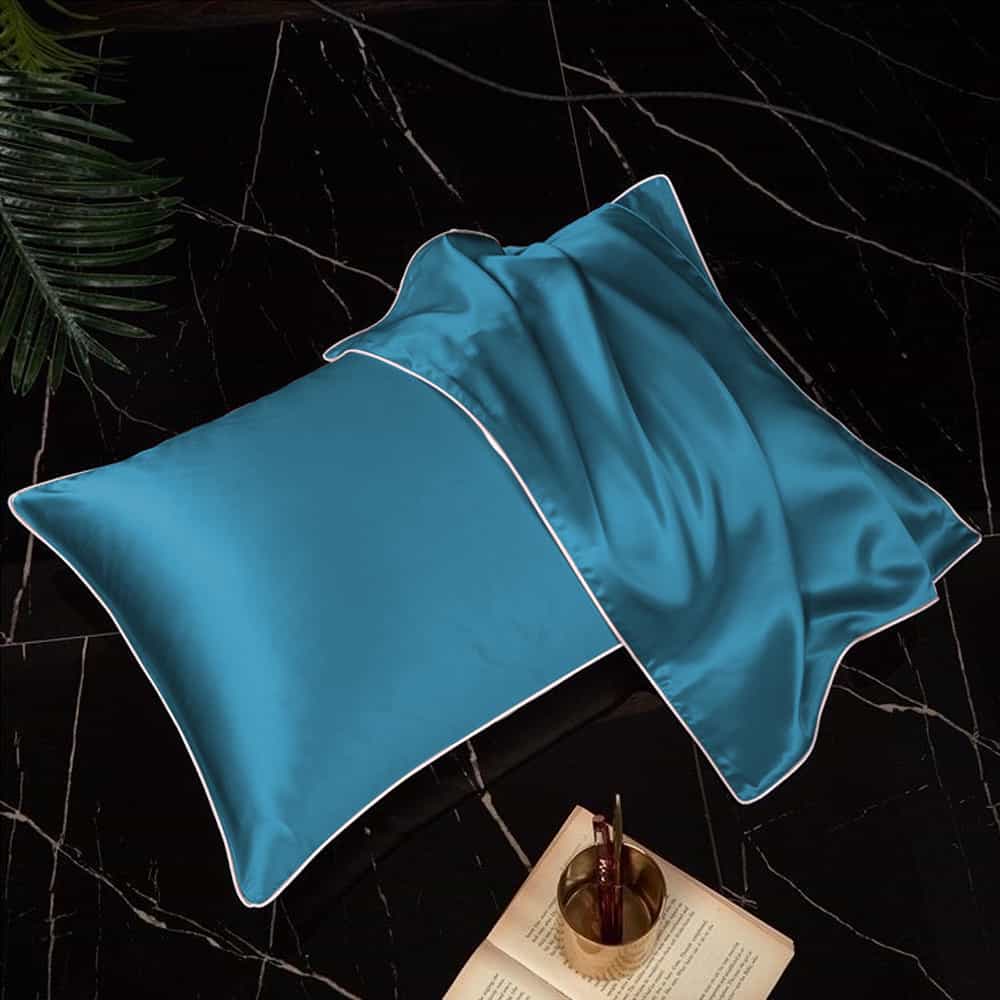 Pack of 2 Shamoz Silk Pillow Case - Teal