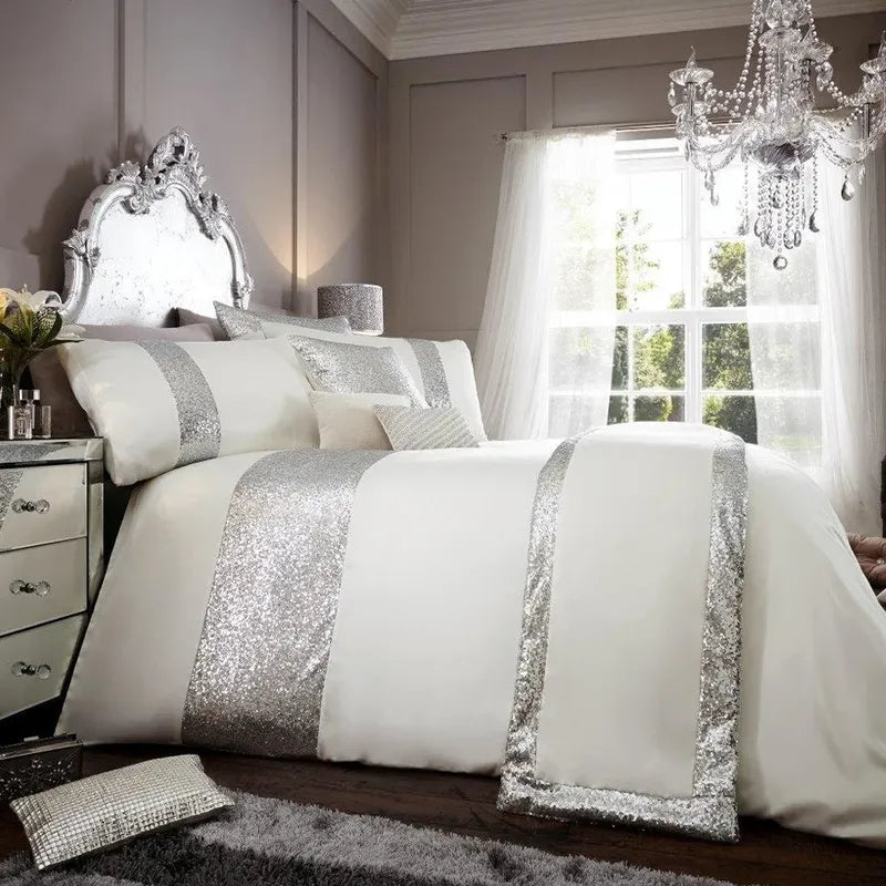 Elegant Look Bridal Quilt Set - 12 Pieces Set with Free Quilt Filling