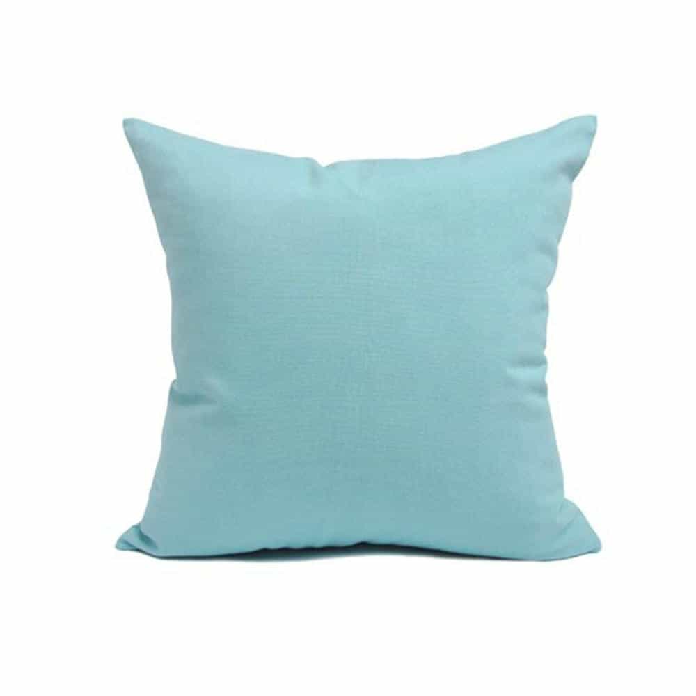 Pack of 2 of Plain Dyed Cushions -Aqua Blue