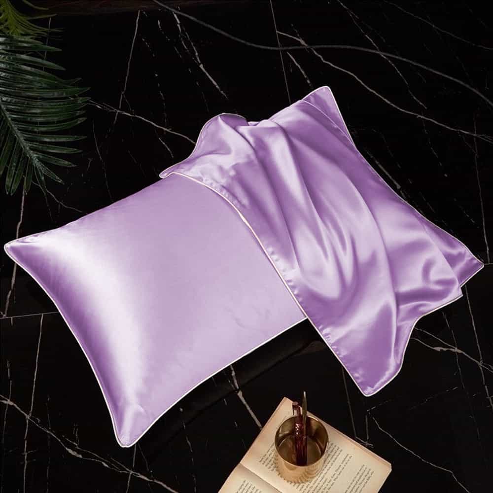 Pack of 2 Shamoz Silk Pillow Case - Light Purple