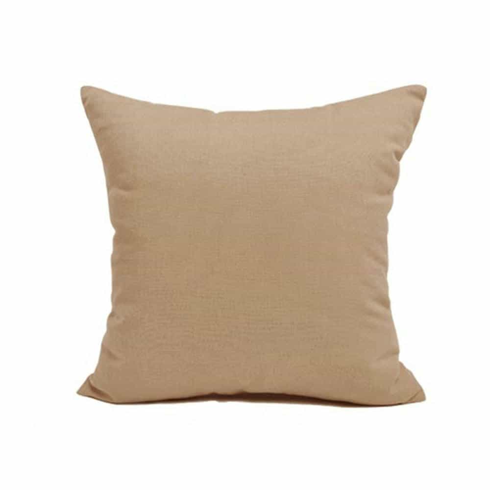 Pack of 2 of Plain Dyed Cushions - Brown