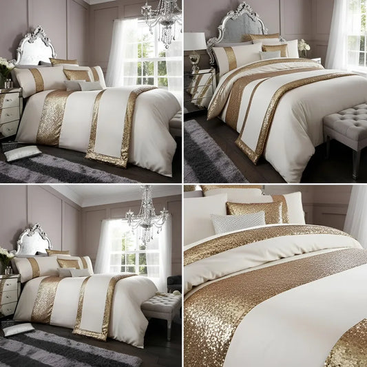 Elegant Look Bridal Quilt Set - 12 Pieces Set with Free Quilt Filling