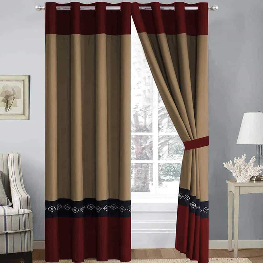 Luxury velvet and cotton curtains in floral and side-border embossed designs, 54×90 inches (4.5×7.5 feet), perfect for elegant home décor.
