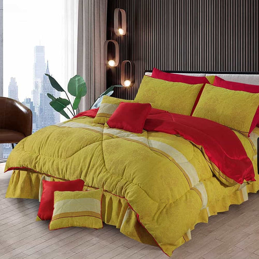Royal Twist 10 Pieces Comforter Set - AH010