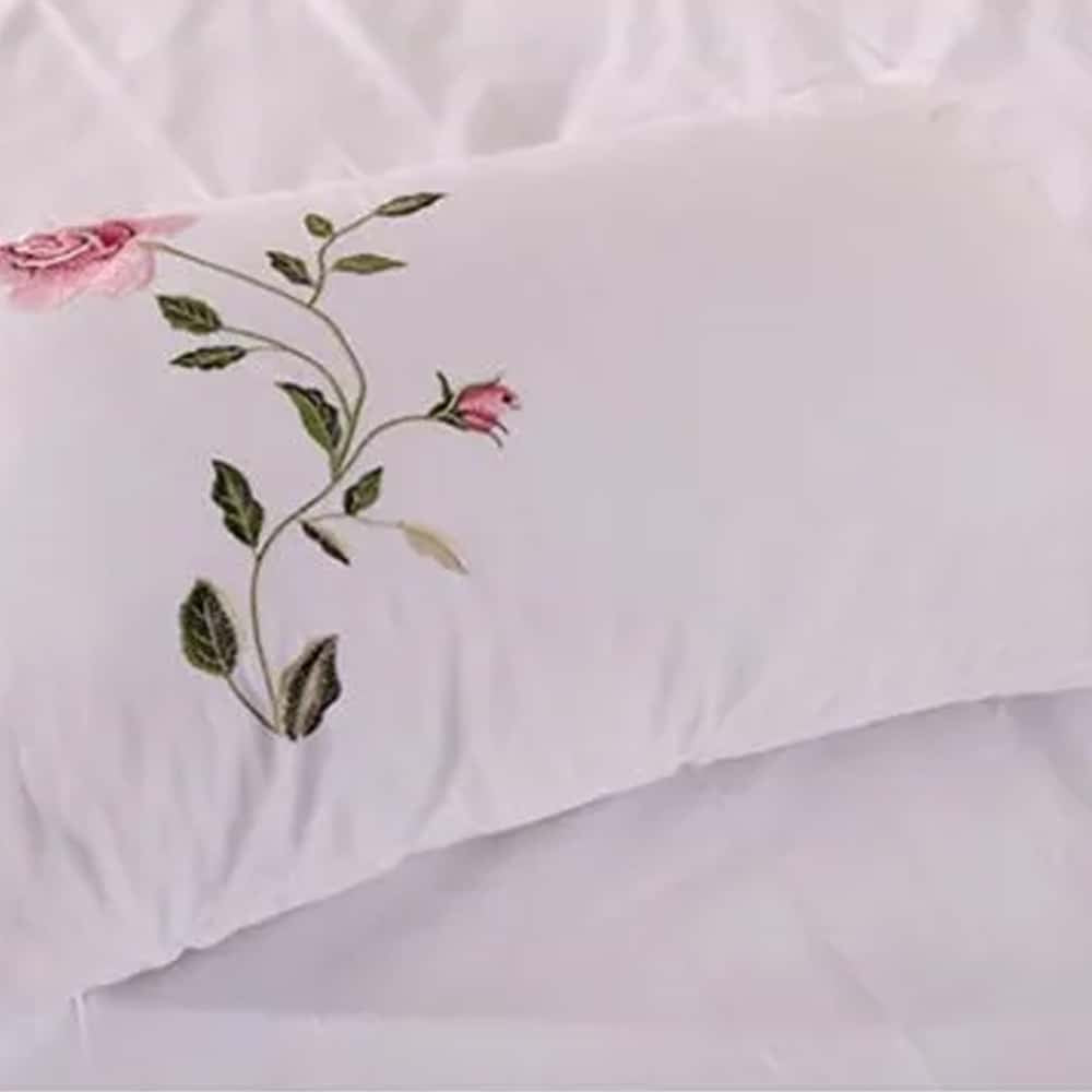 Luxury Embroidered Duvet Set _ White