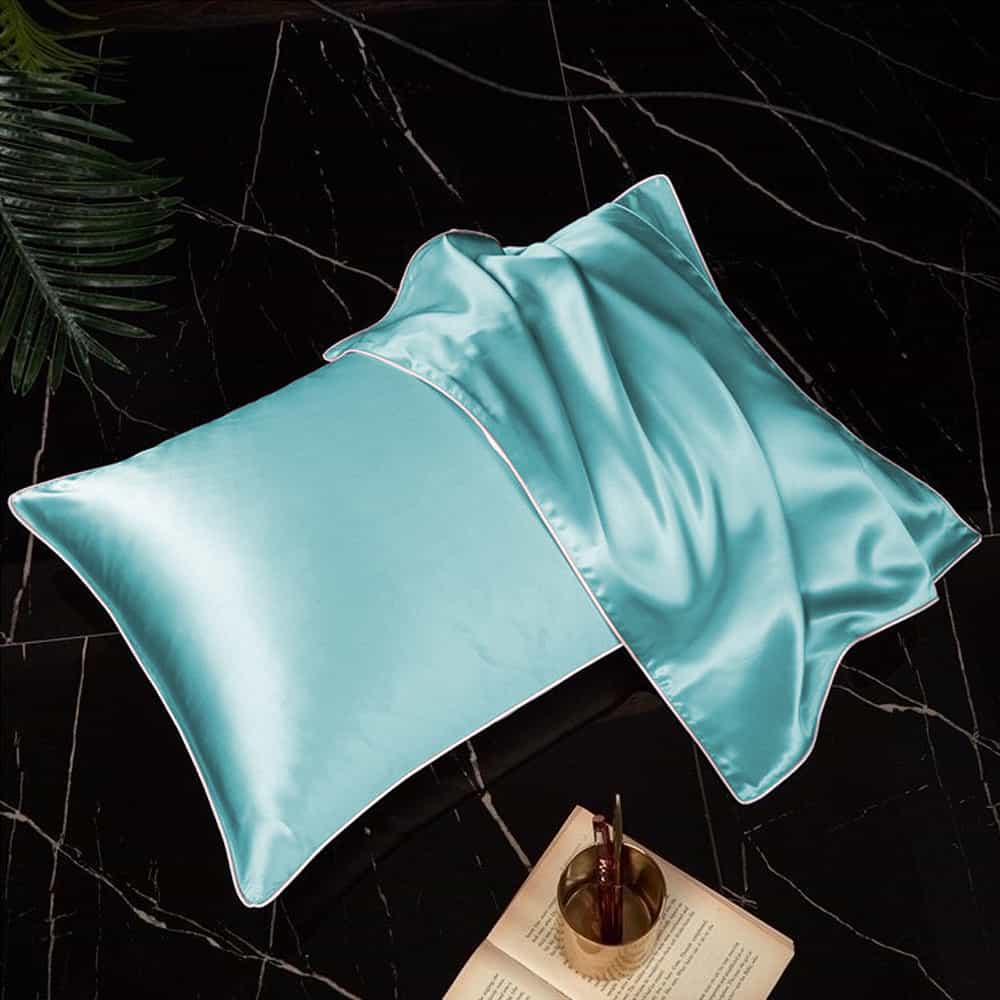 Pack of 2 Shamoz Silk Pillow Case - Sky Blue