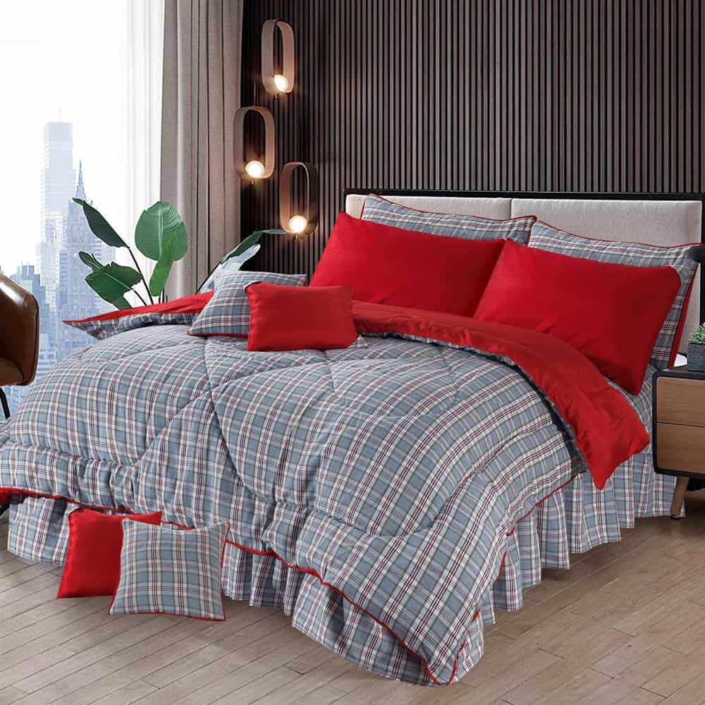 Royal Twist 10 Pieces Comforter Set - AH012