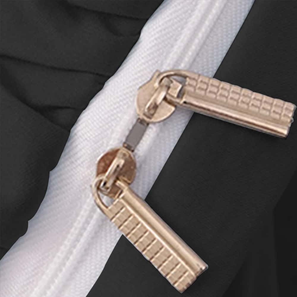 Luxury Ruffle Duvet Set 8 Pieces - Black