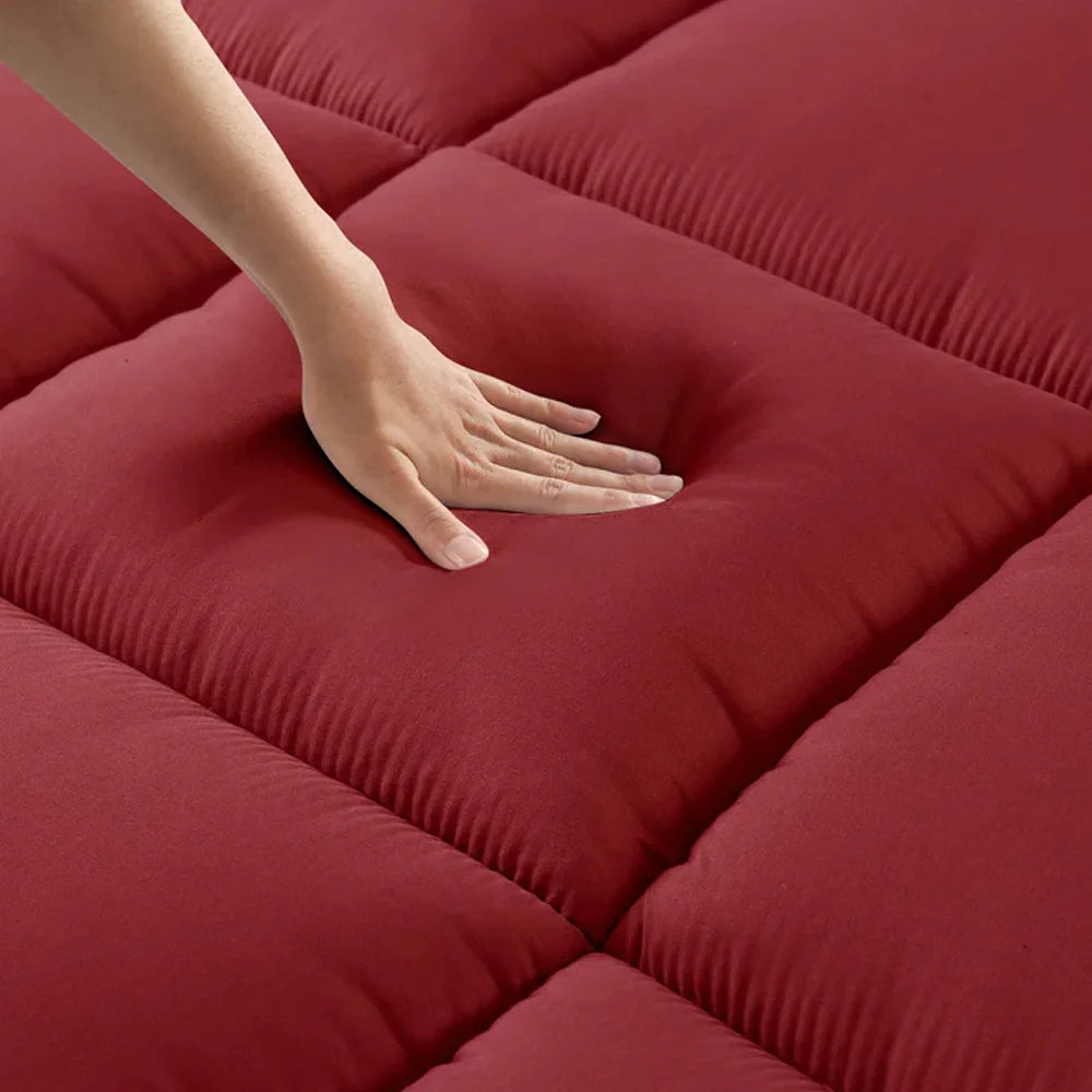 Luxury Mattress Topper - Maroon