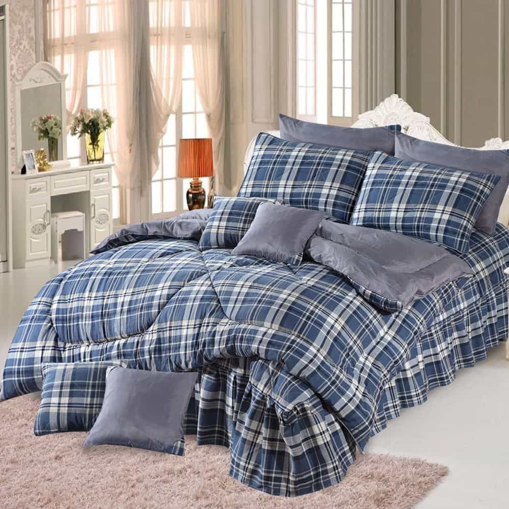Royal Twist 10 Pieces Comforter Set - AH015