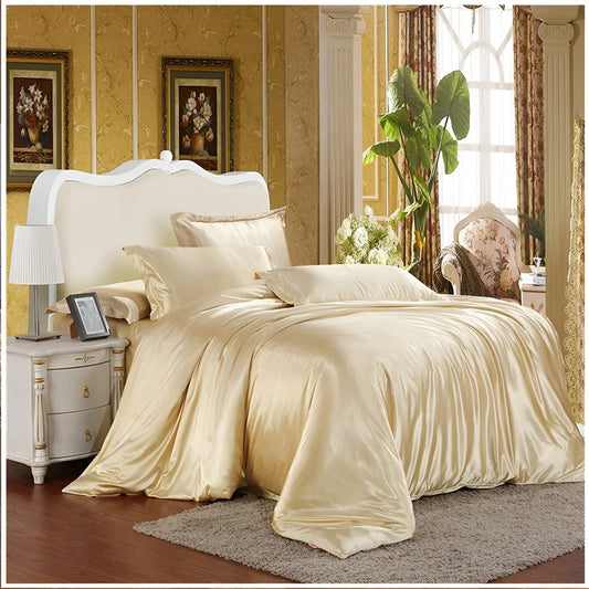 Luxurious Silk Duvet Set - Cream
