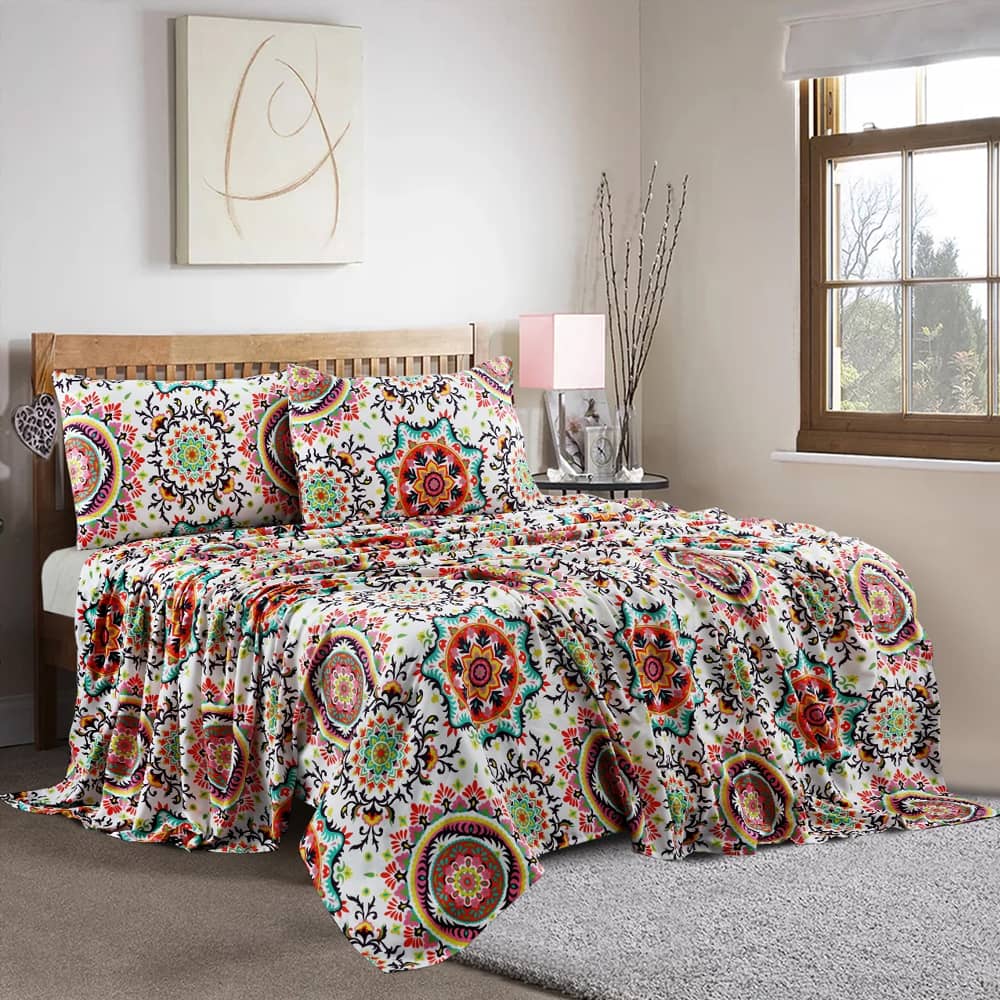 3Pcs Printed Bedsheet - PB102