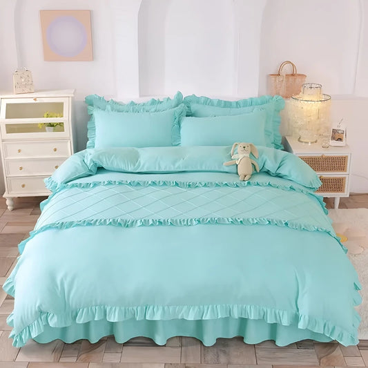 Premium Duvet Set _ Cyan