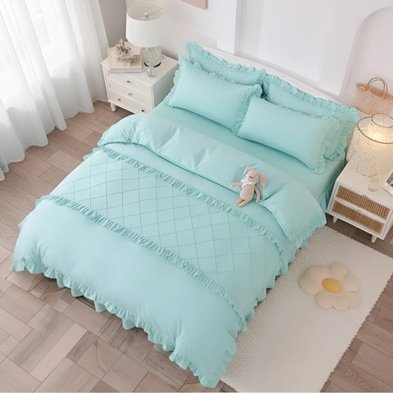 Premium Duvet Set _ Cyan