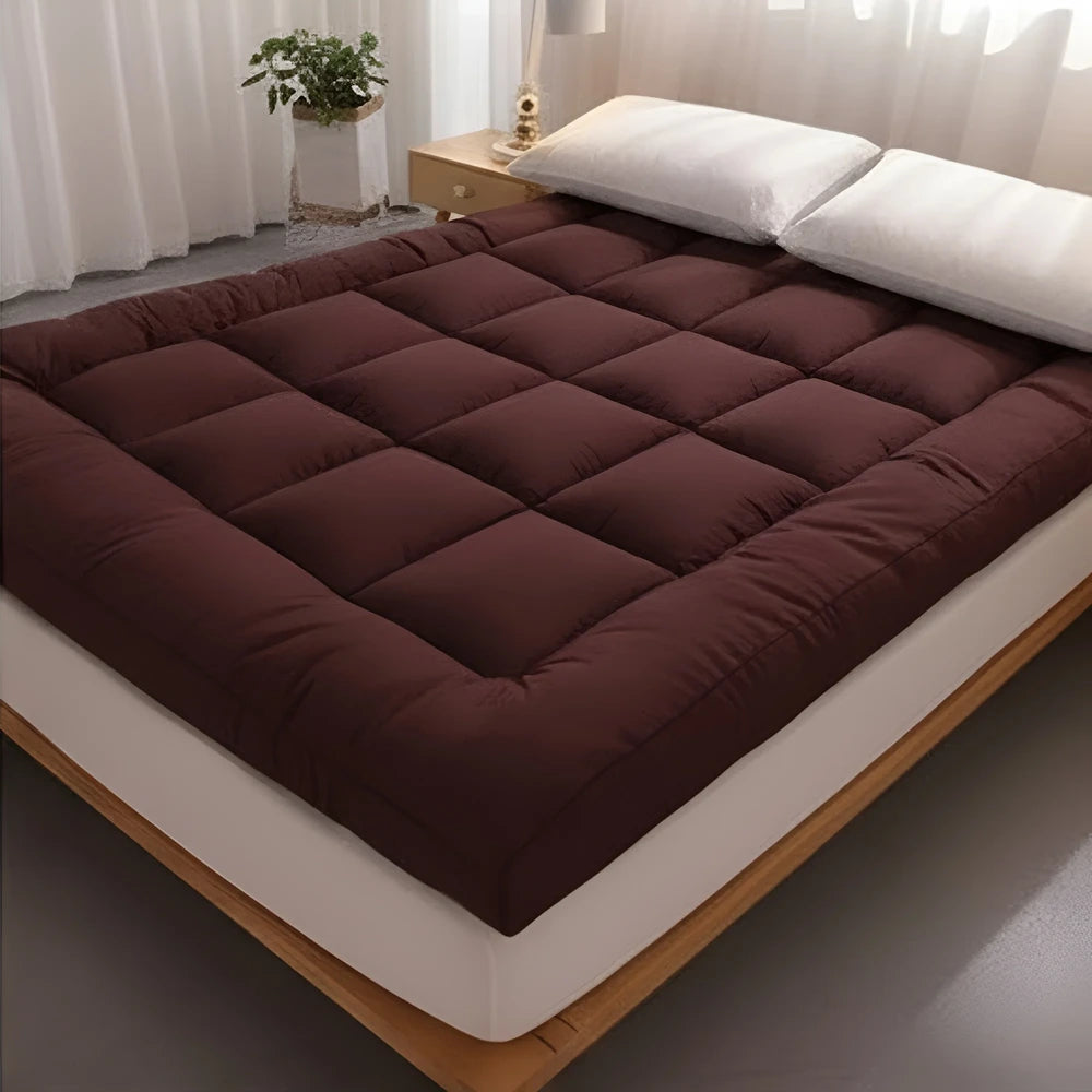 Luxury Mattress Topper - Brown