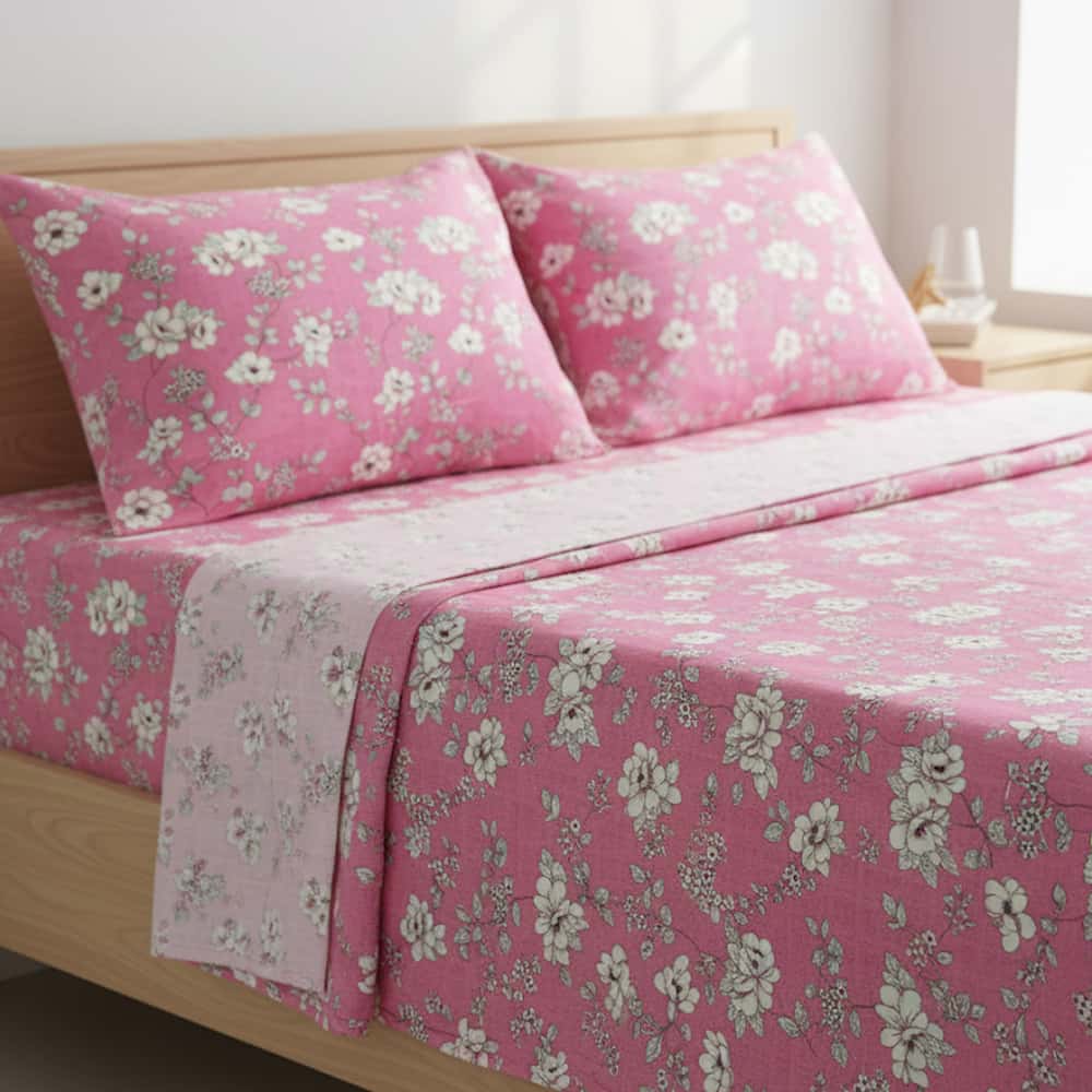 3Pcs Printed Bedsheet - PB118