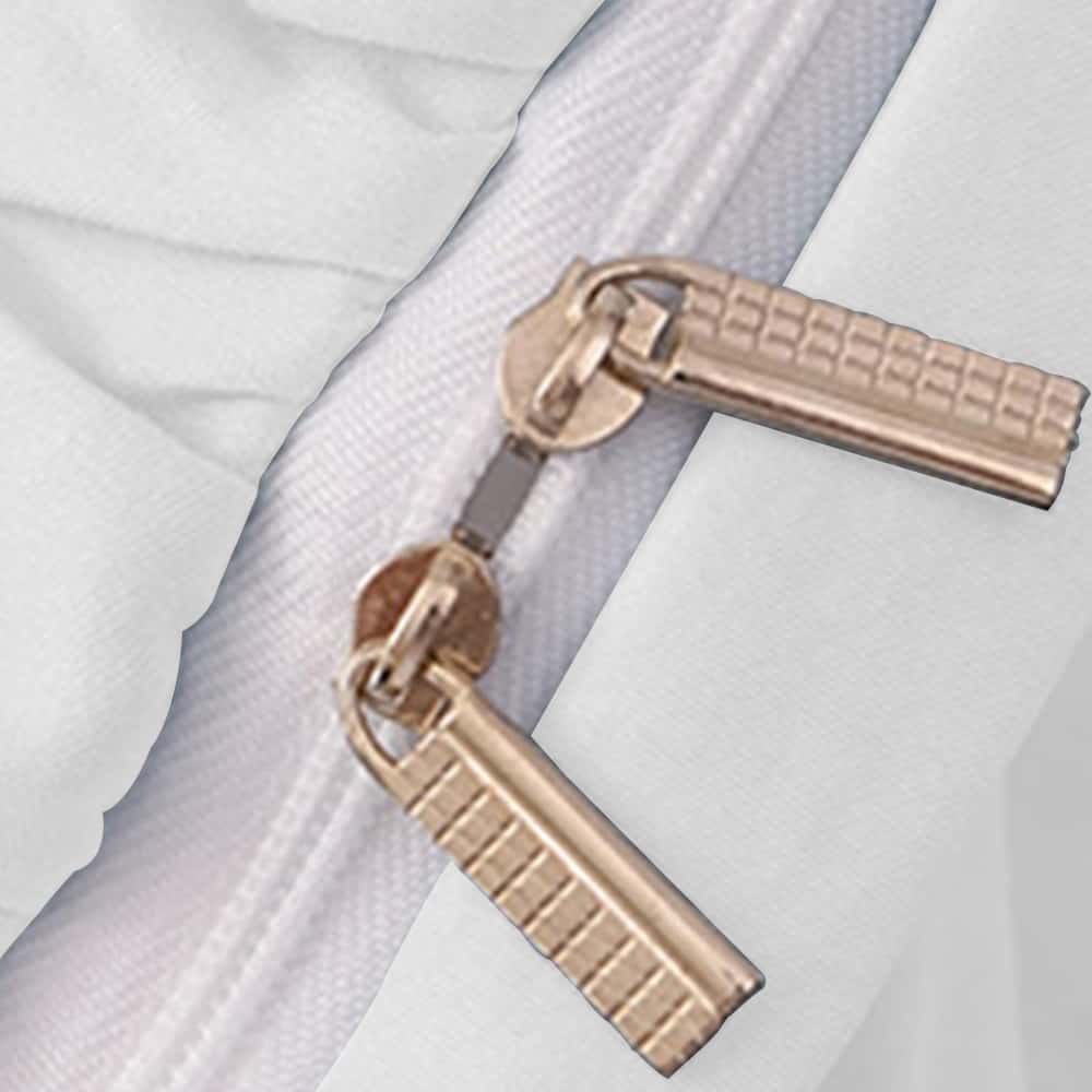 Luxury Ruffle Duvet Set 8 Pieces - White