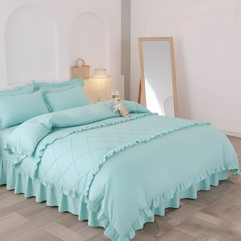 Premium Duvet Set _ Cyan