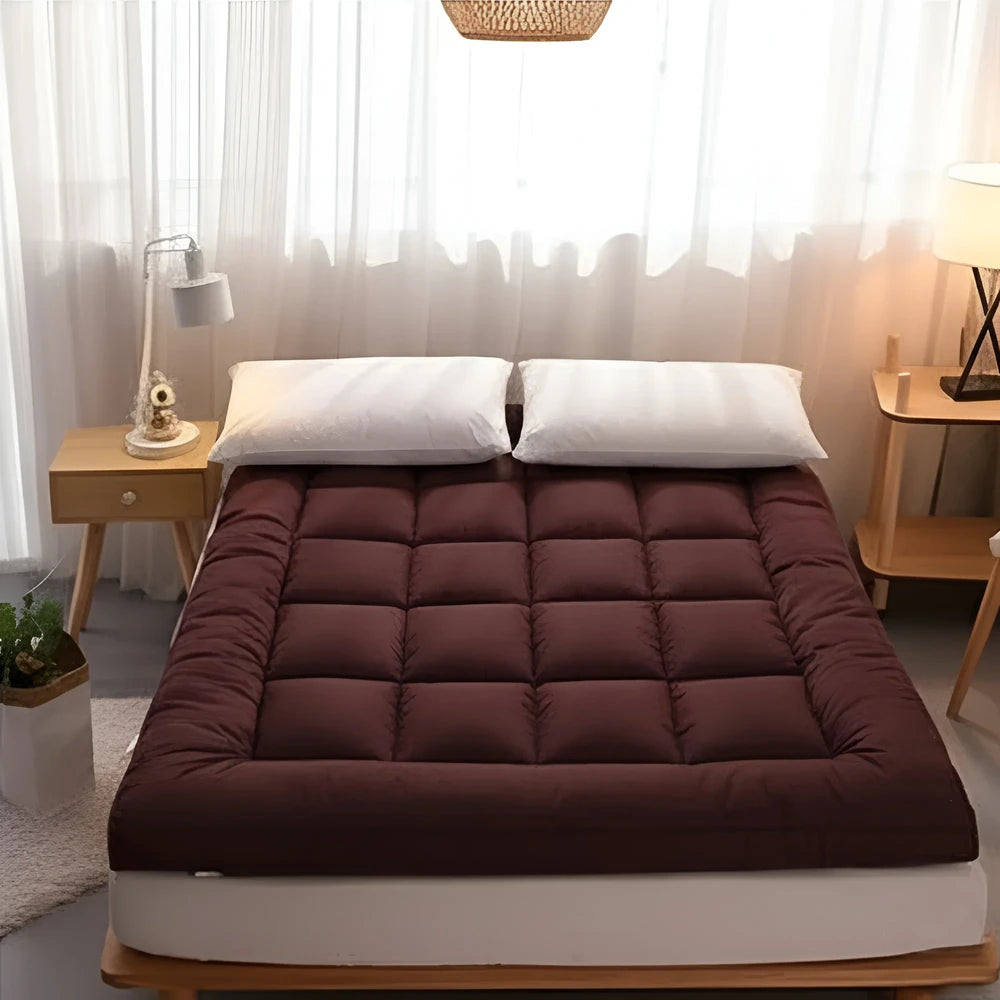 Luxury Mattress Topper - Brown