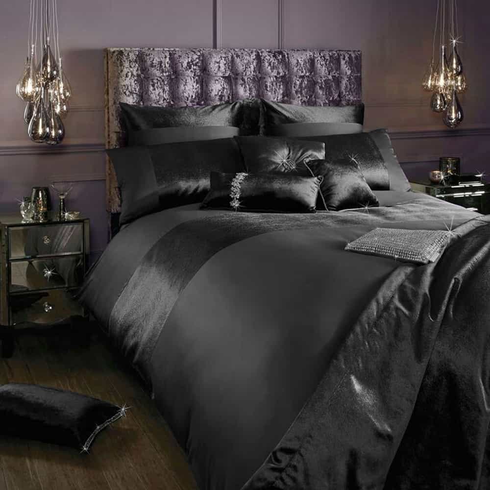 Elegant Look Grey Bridal Quilt Set - With Free Quilt Filling