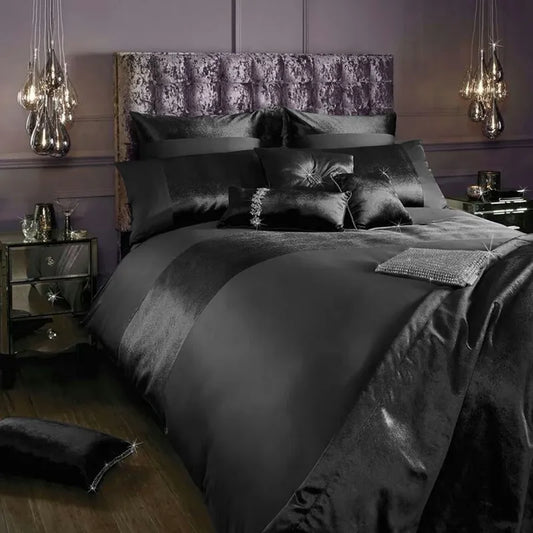 Elegant Look Grey Bridal Quilt Set - With Free Quilt Filling