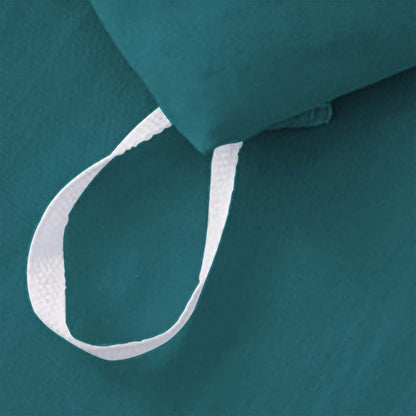 Luxury Ruffle Duvet Set 8 Pieces - Teal