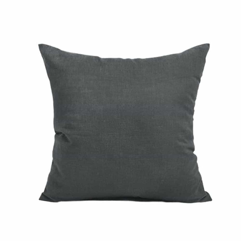 Pack of 2 of Plain Dyed Cushions - Dark Grey