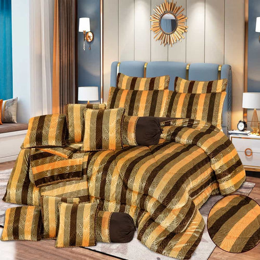 Royal Twist 14 Pieces Comforter Set - AH019