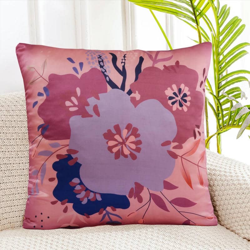 Digital Printed Silk Cushion Cover - 2Pcs
