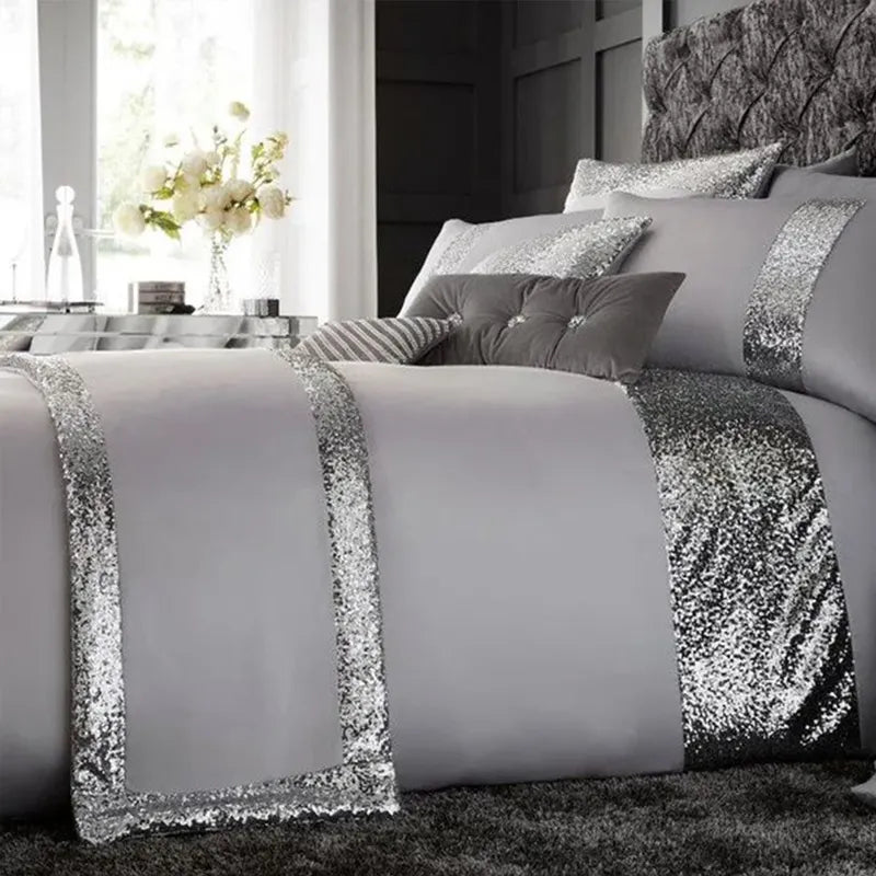 Elegant Look Bridal Quilt Set - 12 Pieces Set with Free Quilt Filling