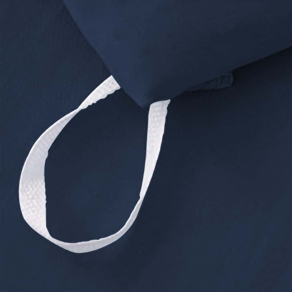 Luxury Ruffle Duvet Set 8 Pieces - Navy Blue