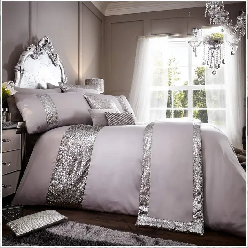 Elegant Look Bridal Quilt Set - 12 Pieces Set with Free Quilt Filling