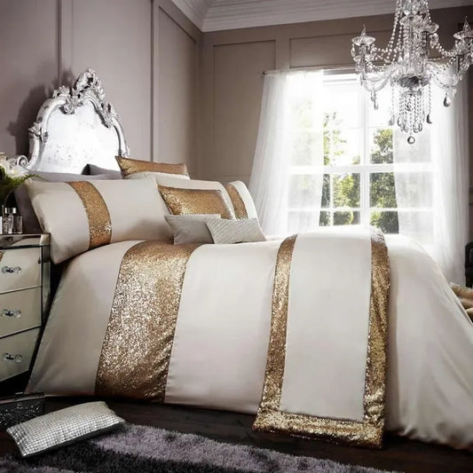 Elegant Look Bridal Quilt Set - 12 Pieces Set with Free Quilt Filling