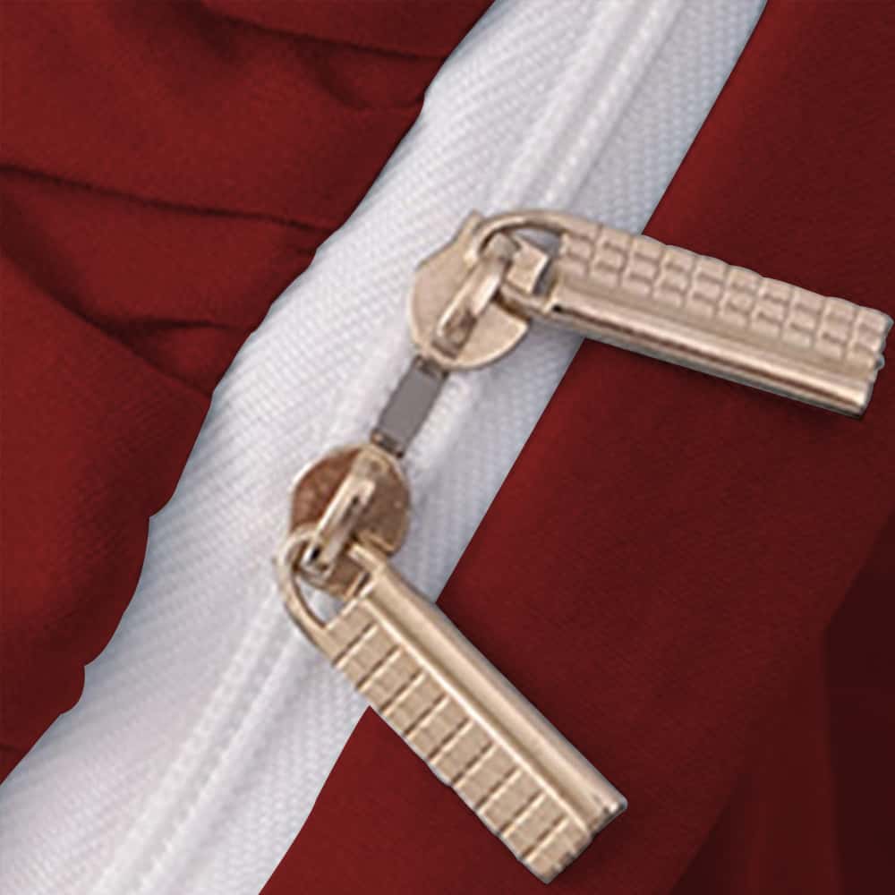 Luxury Ruffle Duvet Set 8 Pieces - Red