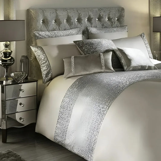 Elegant Look Beige Bridal Quilt Set - With Free Quilt Filling
