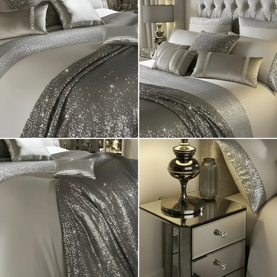 Elegant Look Beige Bridal Quilt Set - With Free Quilt Filling