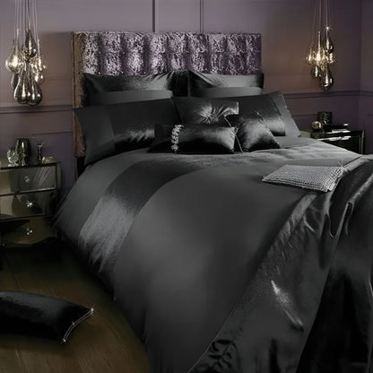 Elegant Look Grey Bridal Quilt Set - With Free Quilt Filling