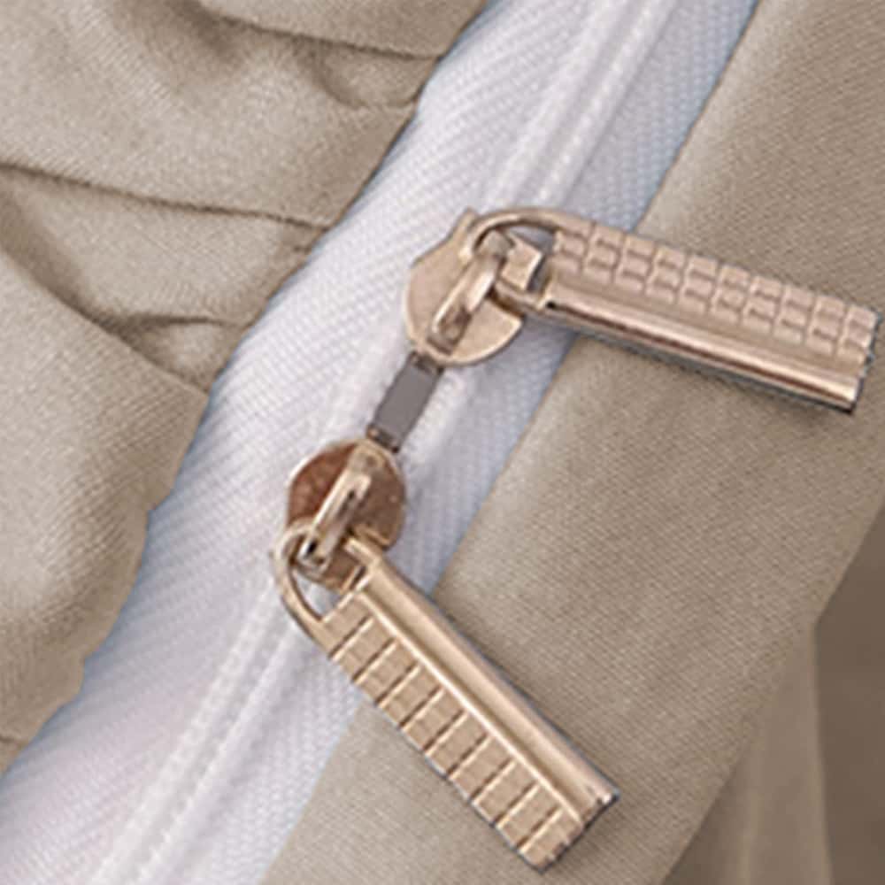 Luxury Ruffle Duvet Set 8 Pieces - Beige