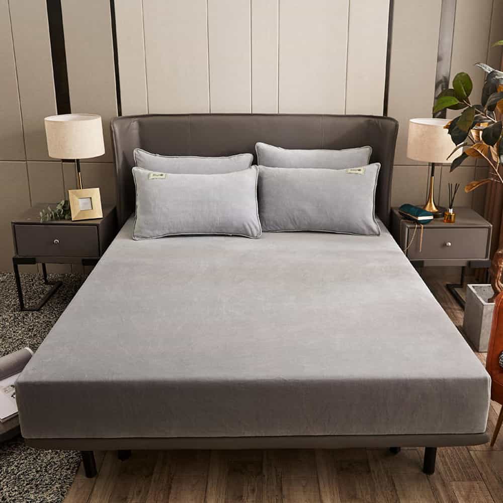 Velvet spread Sheet - Grey