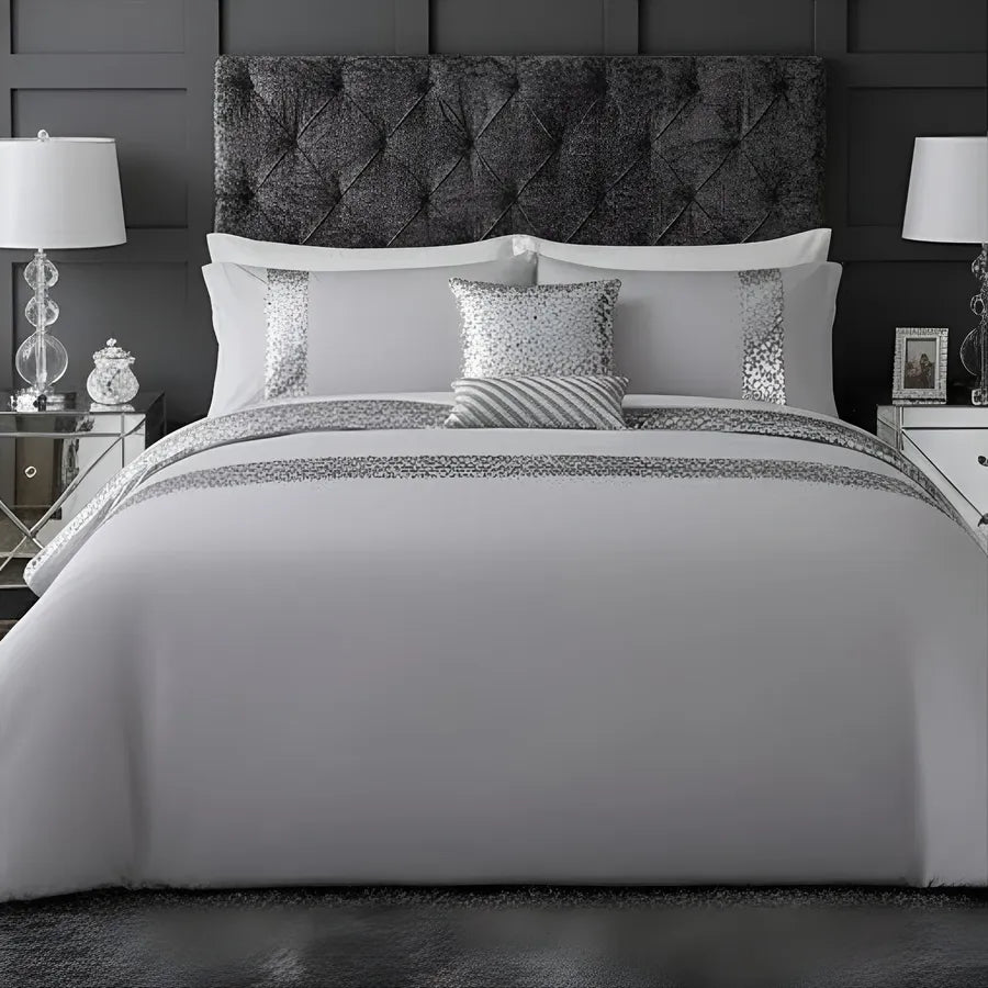 Elegant Look Bridal Quilt Set - 12 Pieces Set with Free Quilt Filling