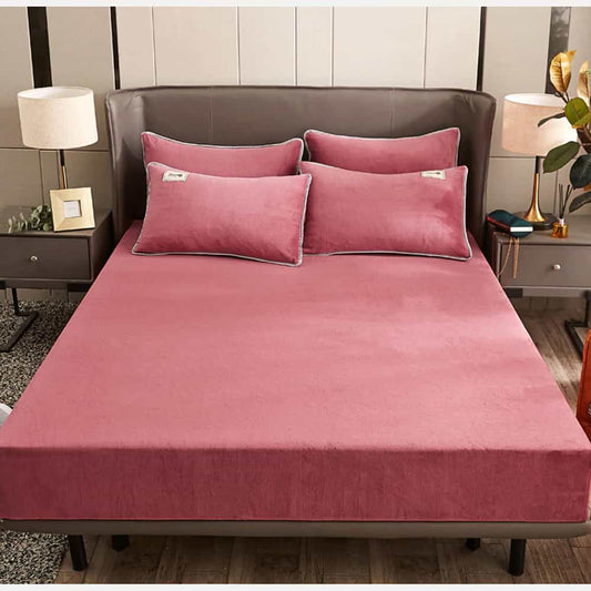 Velvet spread Sheet - Rose Pink