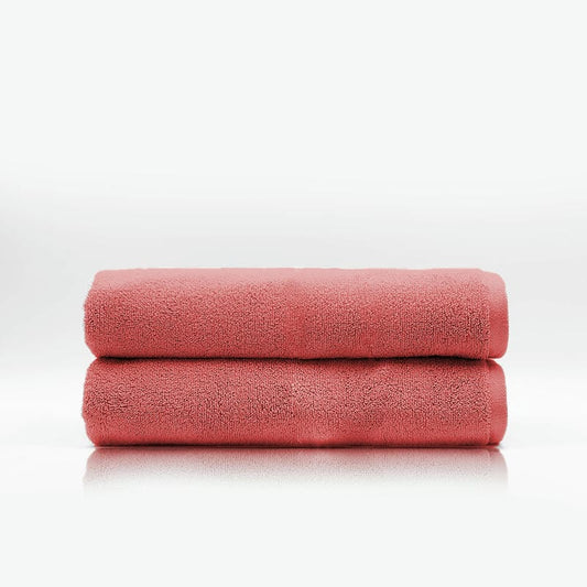 Pack Of 2 Cotton Bath Towel - Orange