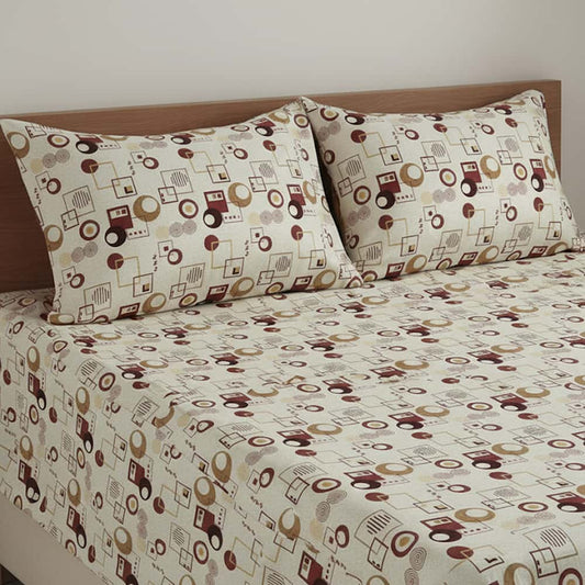 3Pcs Printed Bedsheet - PB120